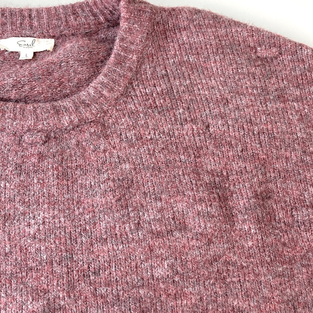 Easel Soft Cozy Color Block Crewneck Size Large - image 5